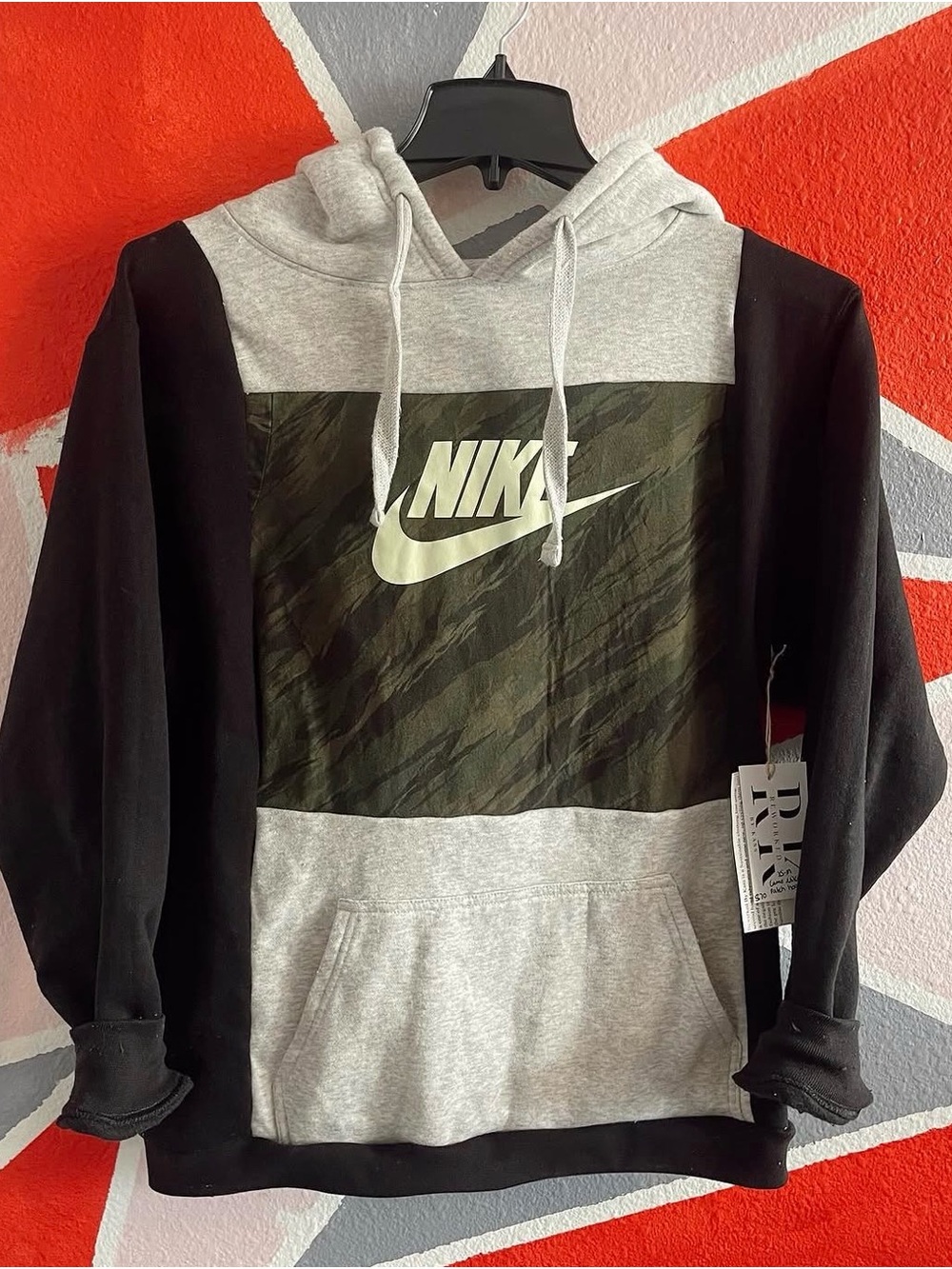 Upcycled Women’s Nike Color Block Hoodie